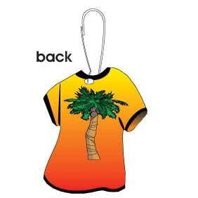 Palm Tree T-Shirt Zipper Pull