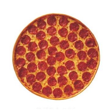 Pizza Promotional Magnet w/ Strip Magnet (2 Square Inch)