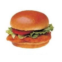 Chicken Sandwich Acrylic Coaster w/Felt Back