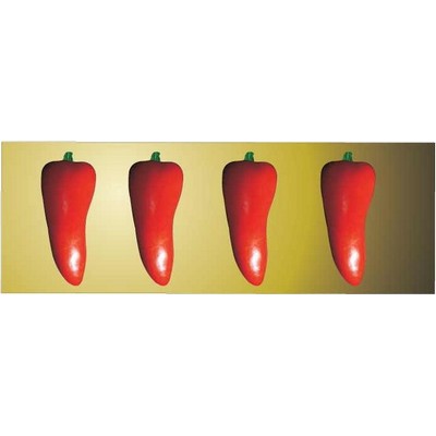 Red Chili Pepper Panoramic Badge w/ Bar Pin