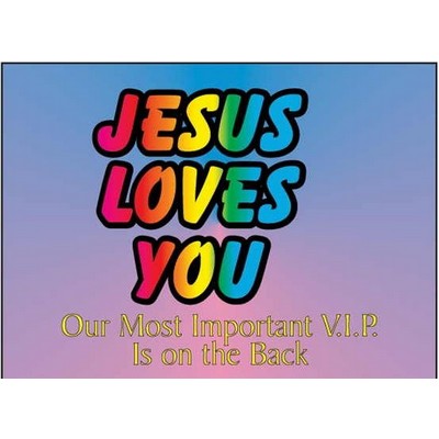 Jesus Loves You Rectangle Photo Hand Mirror (2½"x3½")
