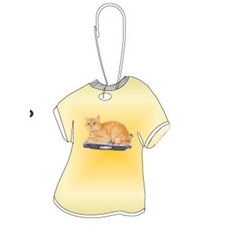European Shorthair Cat T-Shirt Zipper Pull