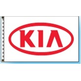 Authorized Dealer Free Flying Drape Flags- (KIA®)