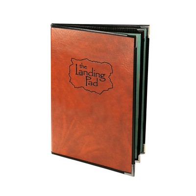 Royal Select Triple Booklet 4 View Menu Cover (Holds FOUR 8 1/2"x14" Inserts)