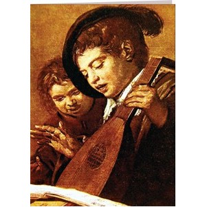 Classic Art and Mandolin Thank You Note