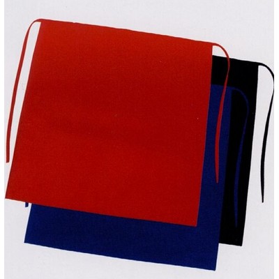 Poly Cotton Twill Long Bistro Waist Apron w/ 2 Pockets