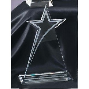 Tall Shooting Star Crystal Award
