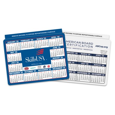Repositionable Laptop Calendar/Schedule (2-5/8"x3½")