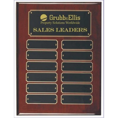 Rosewood Brown Piano Perpetual Plaque (9"x 12")