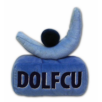 Custom Plush Bank Logo Mascot Toy