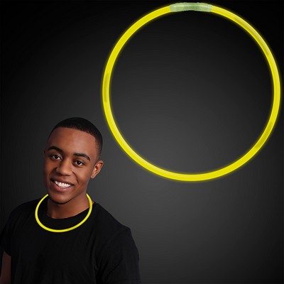 22" Yellow Glow Necklace - BLANK