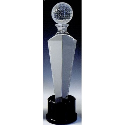 Crystal Golf Award (13"x3 9/16")