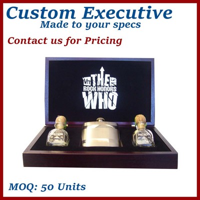 American Walnut Mahogany Stain & Lacquer Awards Custom Wooden Box - Made to Order