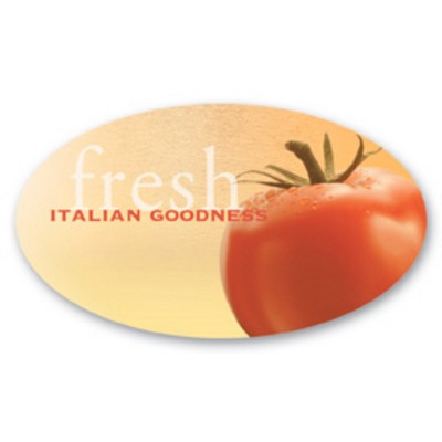 Full Color 50 Mil Name Badge (2"X3.5") Oval - No personalization included