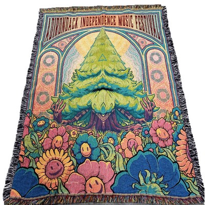 100% Cotton Woven Tapestry Grande Throw (50"x70")