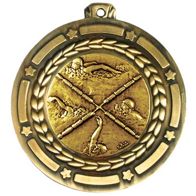 Stock Star Struck Medal (Swimming Female) 3 1/2"