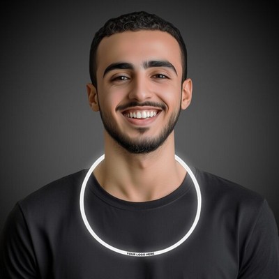 22" Single Color Superior White Glow Necklace