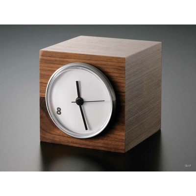 Cube Shaped Wood Clock Award (clock not included)