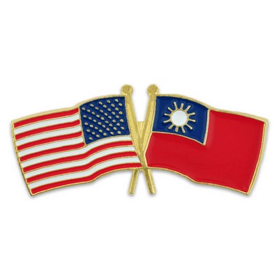 USA & Taiwan Lapel Pin