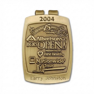 Money Clip Brass w/ Antique Bronze Finish