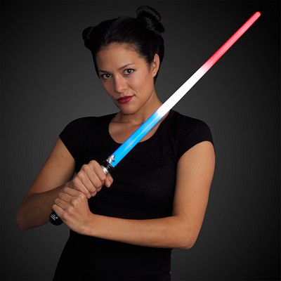 American Sword Saber with Red White & Blue LEDs - BLANK