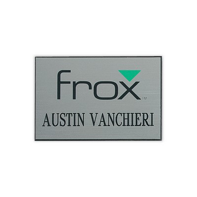 Hollywood Plastic Name Badge (Custom sized between 6 and 9 sq. in.)