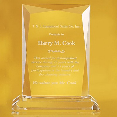 Jurak Rectangular Gem Edged Award