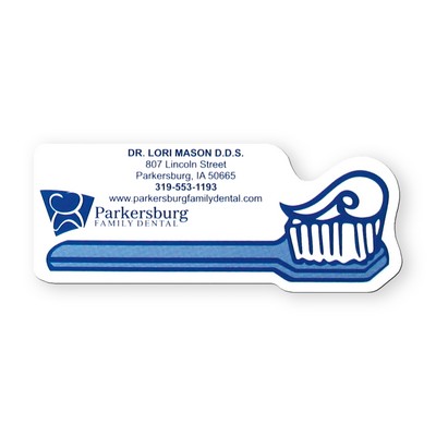 Toothbrush Shape Vinyl Magnet - 30mil