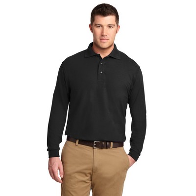 Port Authority® Tall Silk Touch™ Long Sleeve Polo.