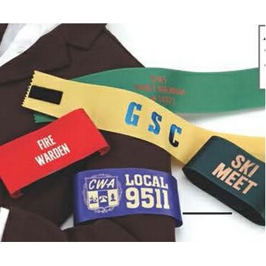 Custom Print Armband w/Hook and Loop Fastener