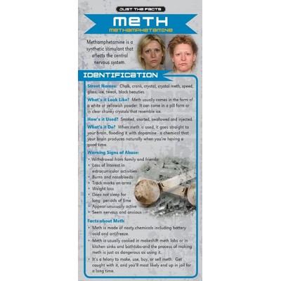 Methamphetamine Just the Facts Rack Card (4" x 9")