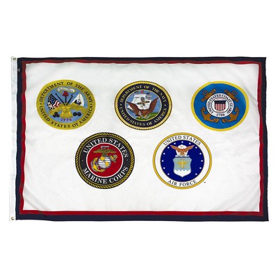 Armed Forces 5 Commemorative Flag (4'x6')