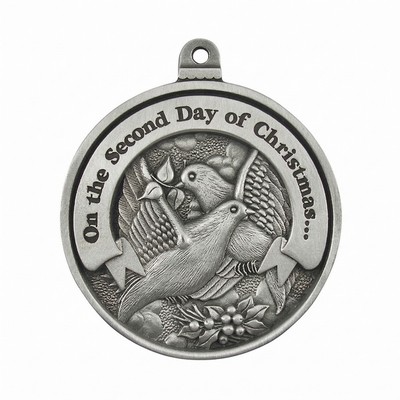 Twelve Days of Christmas Mini Ornament (Day 2 - Two Turtle Doves)