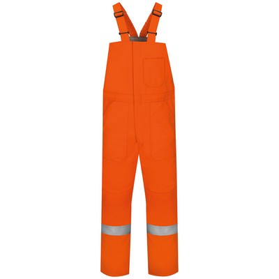 Bulwark Men's Orange Flame Resistant Deluxe Insulated Bib Overall