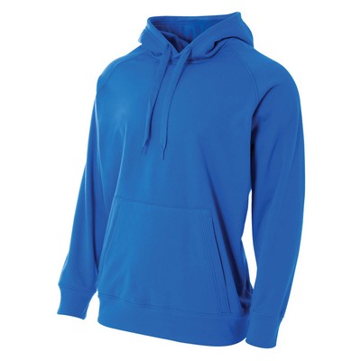 A4 Men's Solid Poly Tech Fleece Hoodie