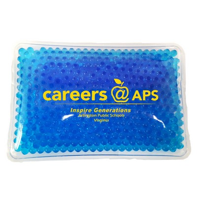 Rectangular Blue Hot/Cold Pack w/Gel Beads