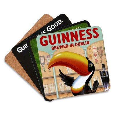 Boxed Set Cork Coaster w/Different Design (Set of 4)