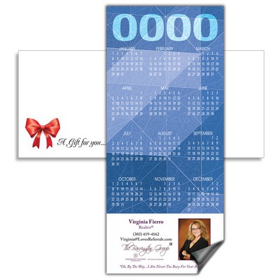 Magnetic Calendar with Envelope - Blue