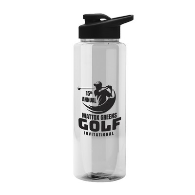 Garyline® Guzzler Bottle with Drink-Thru Lid - 32 oz.
