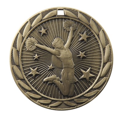 Medal, "Cheerleader" FE Iron - 2" Dia.