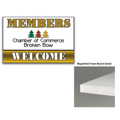 Foam 24X36 Paper Faced Foam Board. 3/16" Thick. Full Color
