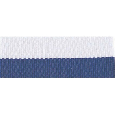 Purple/White Neck Ribbon w/Snap Clip (7/8")