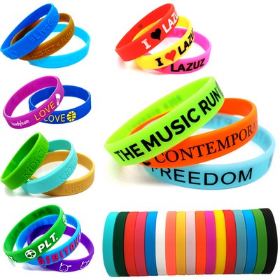 4/8" Silicone Wristband