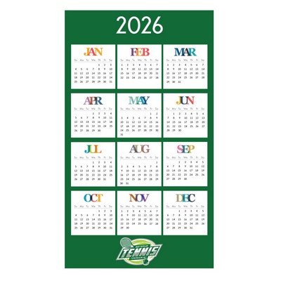 Paper Wall Calendar - 30"x52"