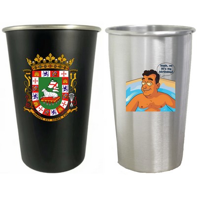 Single Wall Stainless Steel Pint Cup