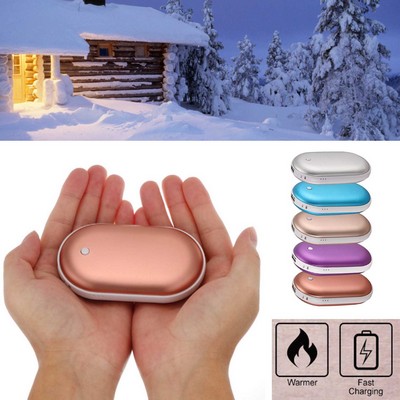 iBank ® Hand Warmer + 5200mAh Power Bank Charger (Rose Gold)
