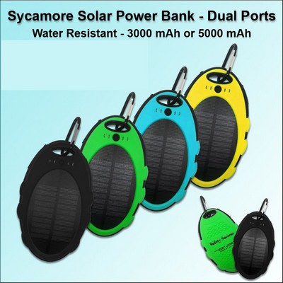 Sycamore Solar Power Bank 3000 mAh