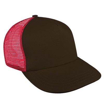 Contrast Mesh Back Meshback Hook & Loop Trucker Hat