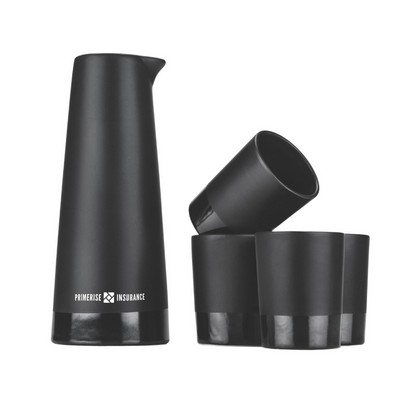 Viski® 5-Piece Stoneware Sake Set