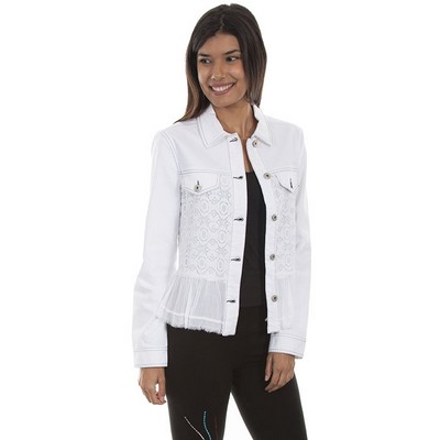 Honey Creek Denim Jacket w/Ruffle